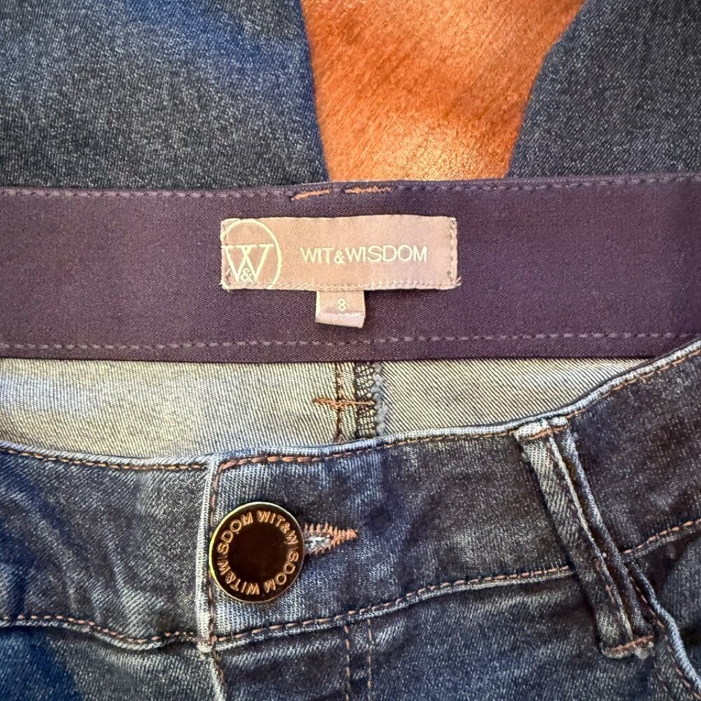 Women's Wit and Wisdom Sam High Waist Wide Leg Jeans Size 8 - Picture 2 of 4
